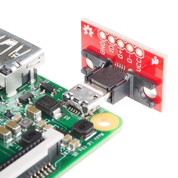 SparkFun USB MicroB Plug Breakout by Sparkfun - The Pi Hut