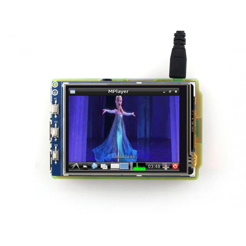 SPI 3.2" 320x240 Touch Screen (GPIO) by Waveshare - The Pi Hut