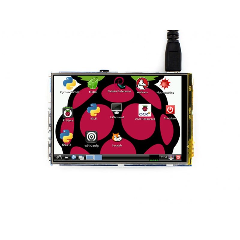 SPI 3.5" 320x480 Touch Screen (GPIO) by Waveshare - The Pi Hut