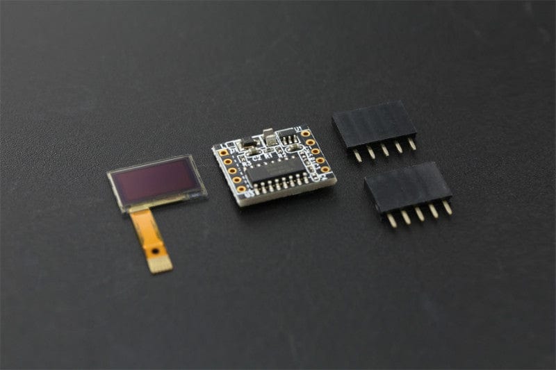 SPI/I2C Monochrome 60x32 0.5" OLED Display by The Pi Hut - The Pi Hut