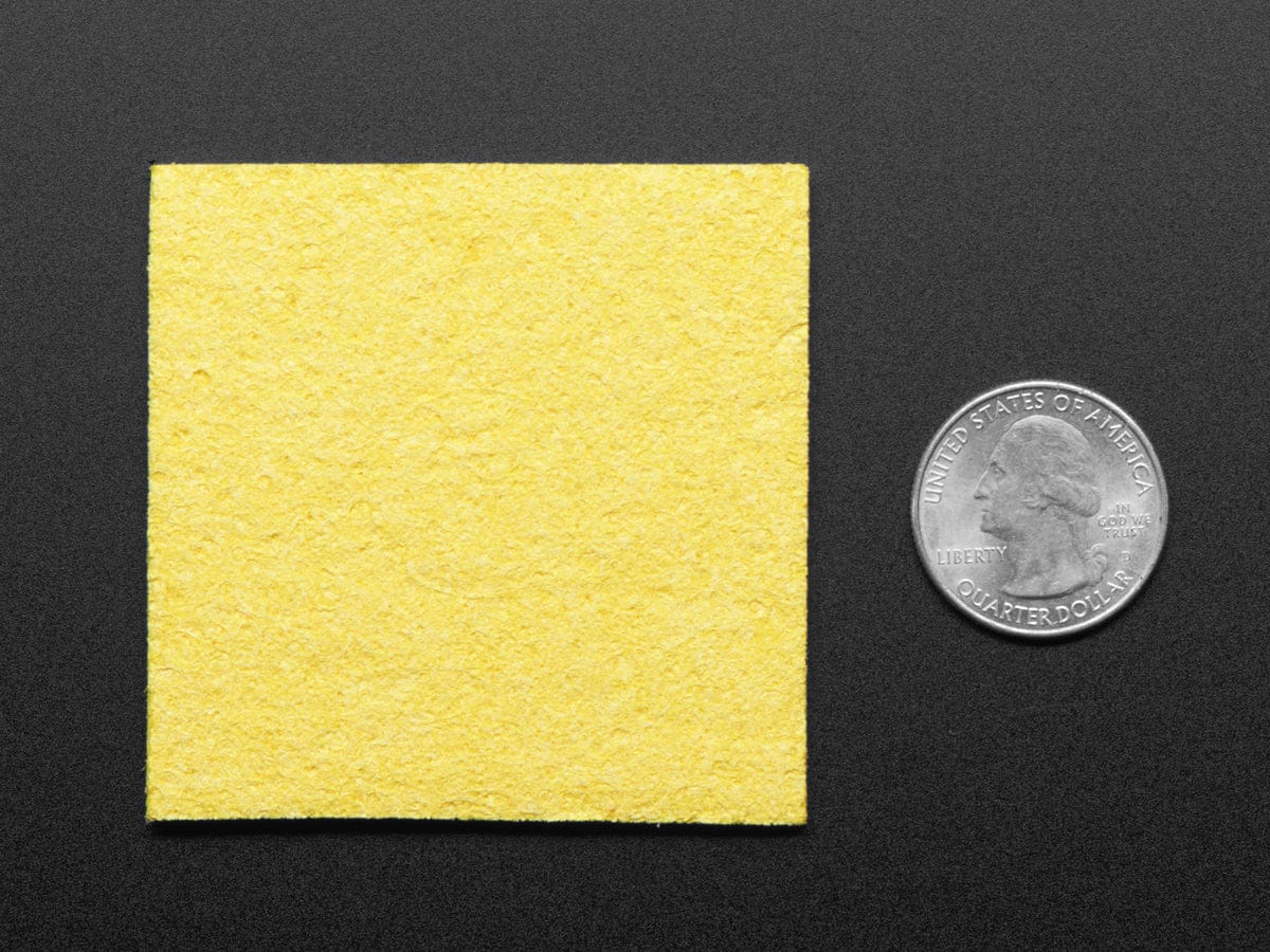Square 60mm x 60mm Soldering Sponge – 3 Pack by The Pi Hut - The Pi Hut