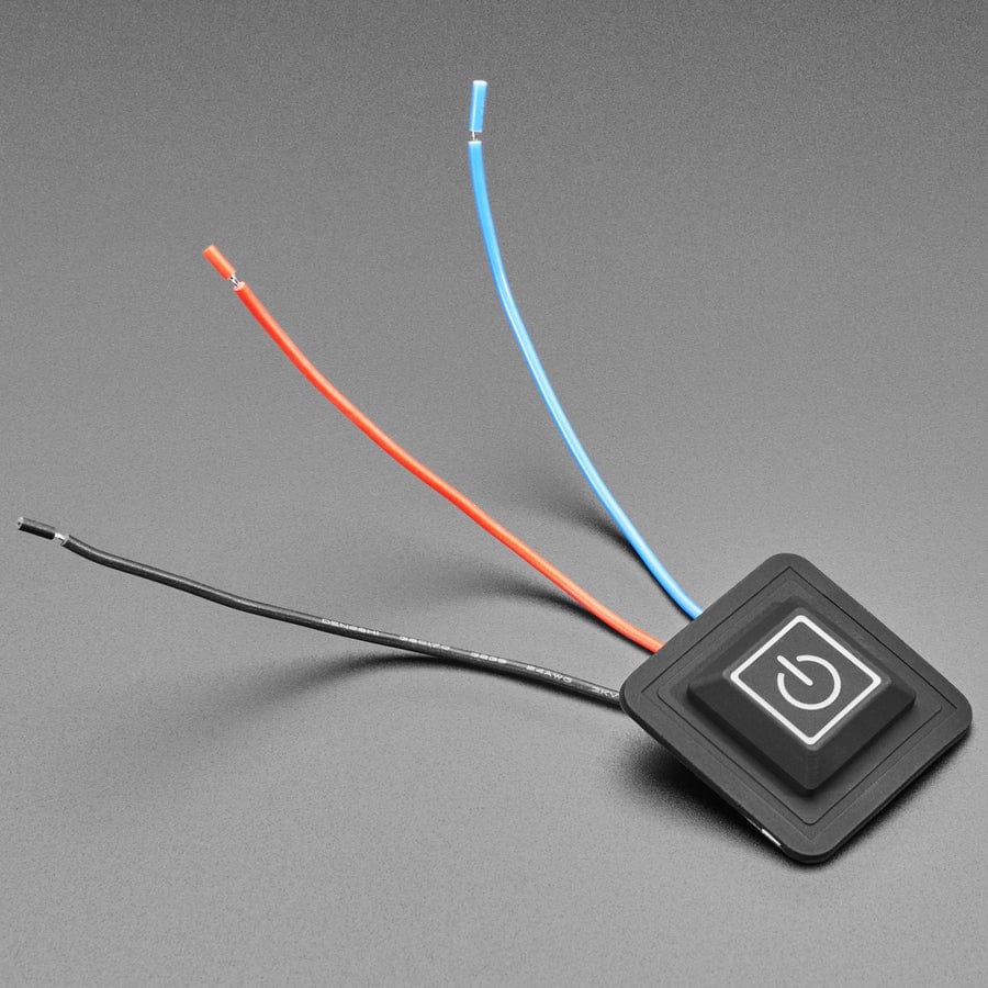 Square Silicone Button PWM Controller - 3 Wire - 3.6V to 12VDC by The Pi Hut - The Pi Hut