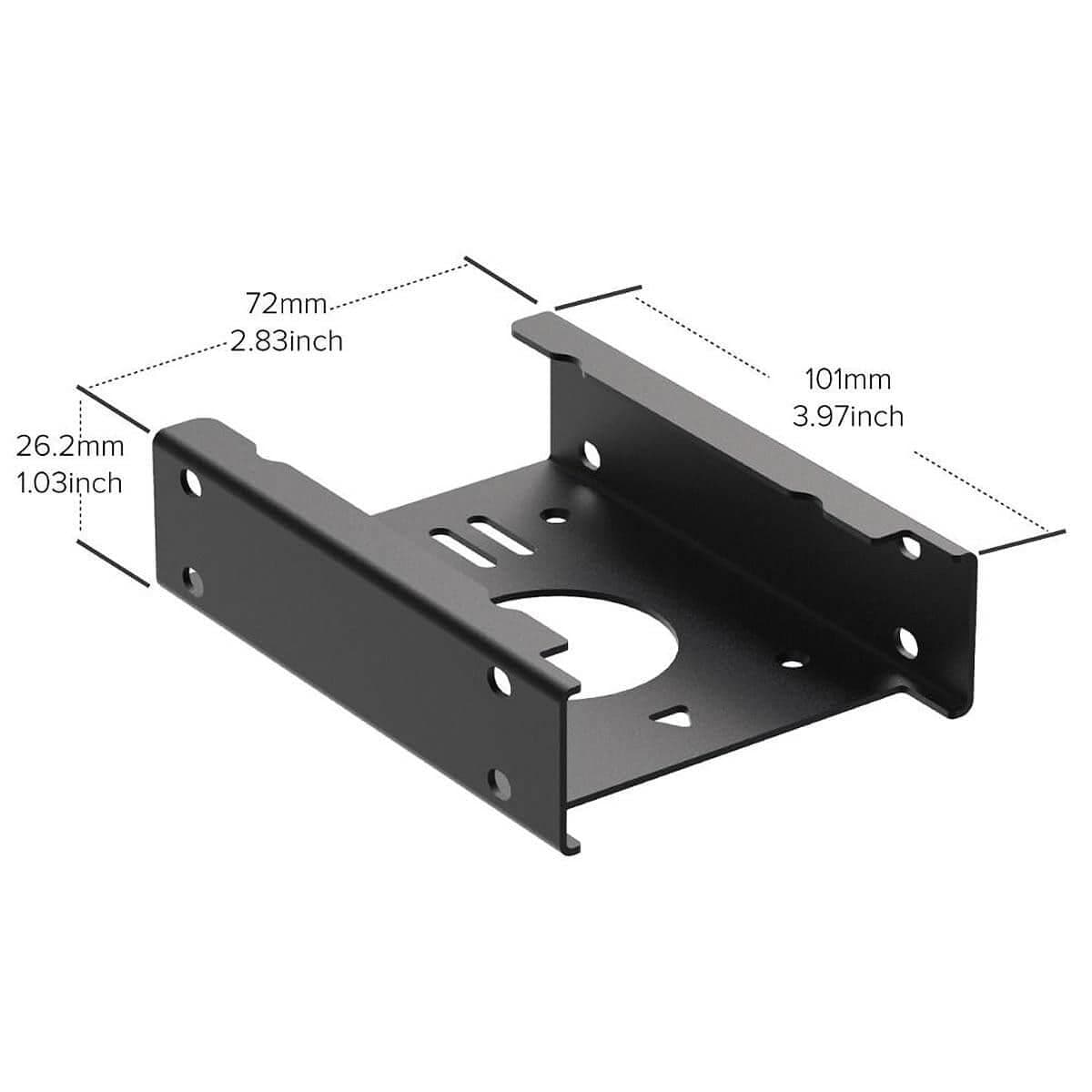 SSD Baseplate Add-on for Uctronics Cluster Cases by Uctronics - The Pi Hut