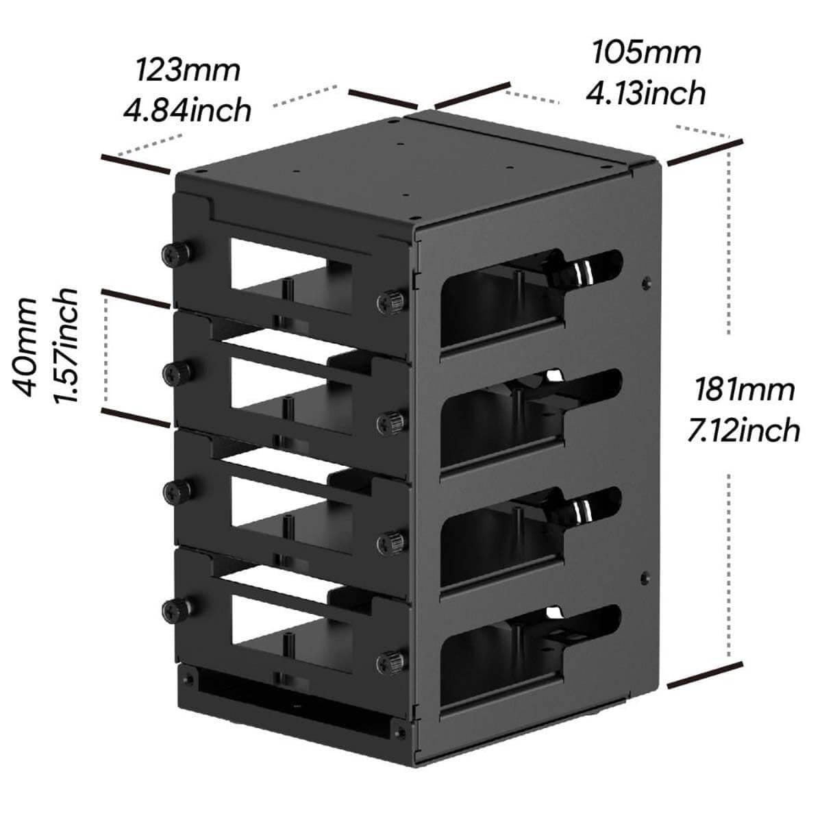 SSD Cluster Case for Raspberry Pi by Uctronics - The Pi Hut
