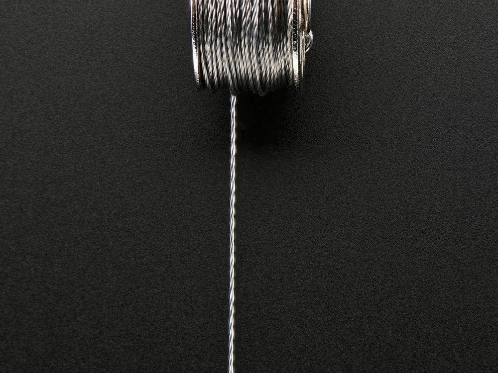 Stainless Medium Conductive Thread - 3 ply - 18 meter/60 ft by The Pi Hut - The Pi Hut