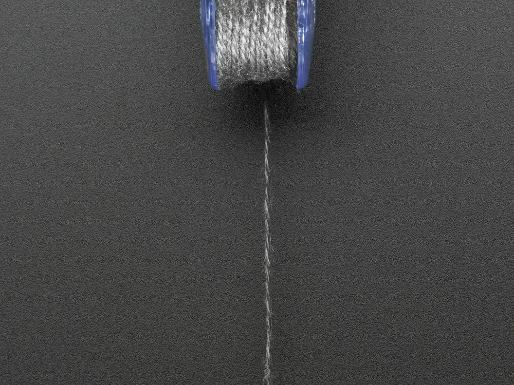 Stainless Thin Conductive Yarn / Thick Conductive Thread - 30 ft by The Pi Hut - The Pi Hut