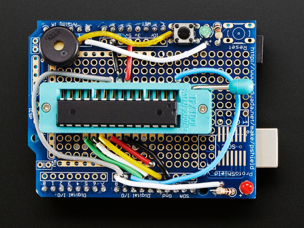 Standalone AVR ISP Programmer Shield Kit - includes blank chip! - The Pi Hut