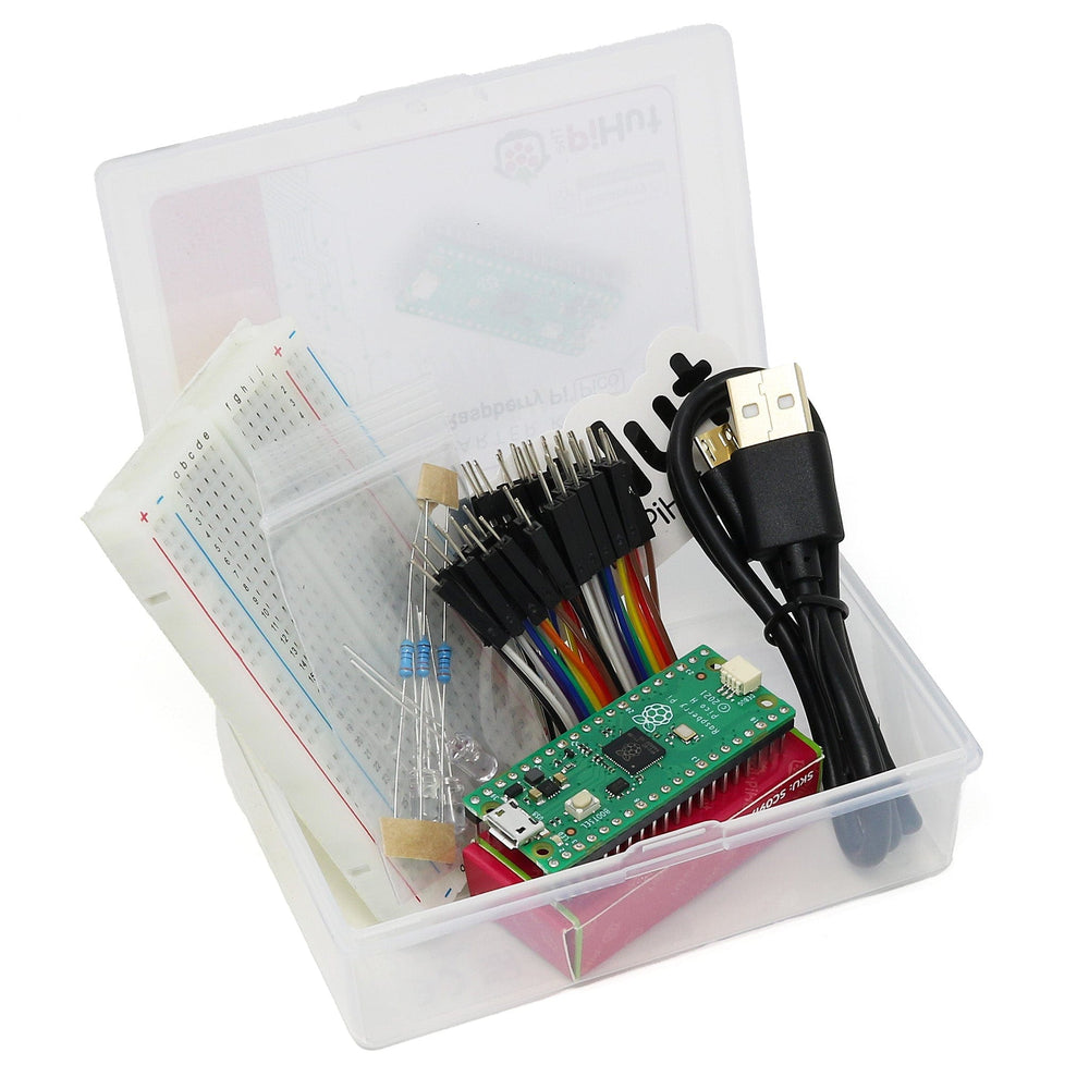 Starter Kit for Raspberry Pi Pico (Includes Pico H) - The Pi Hut