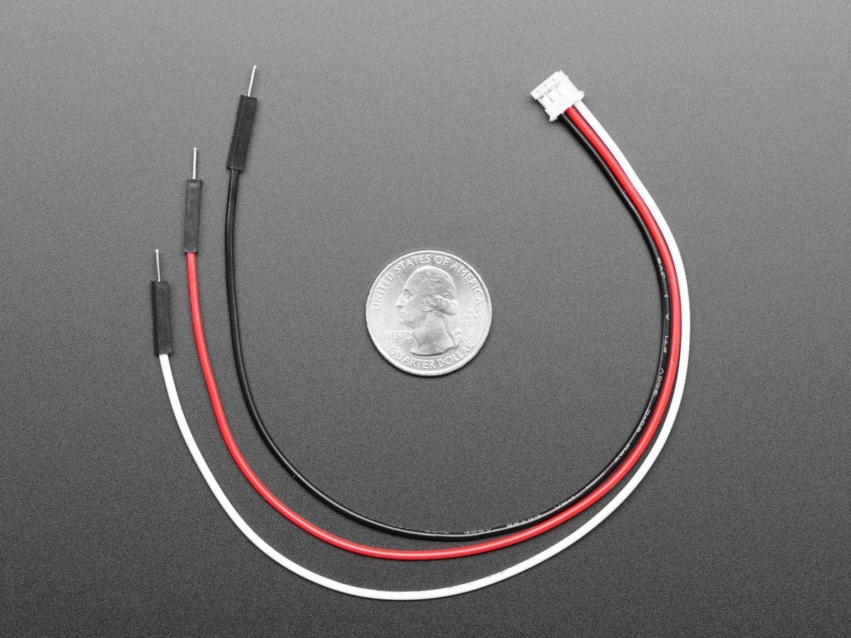 STEMMA JST PH 3-Pin to Male Header Cable - 200mm by The Pi Hut - The Pi Hut