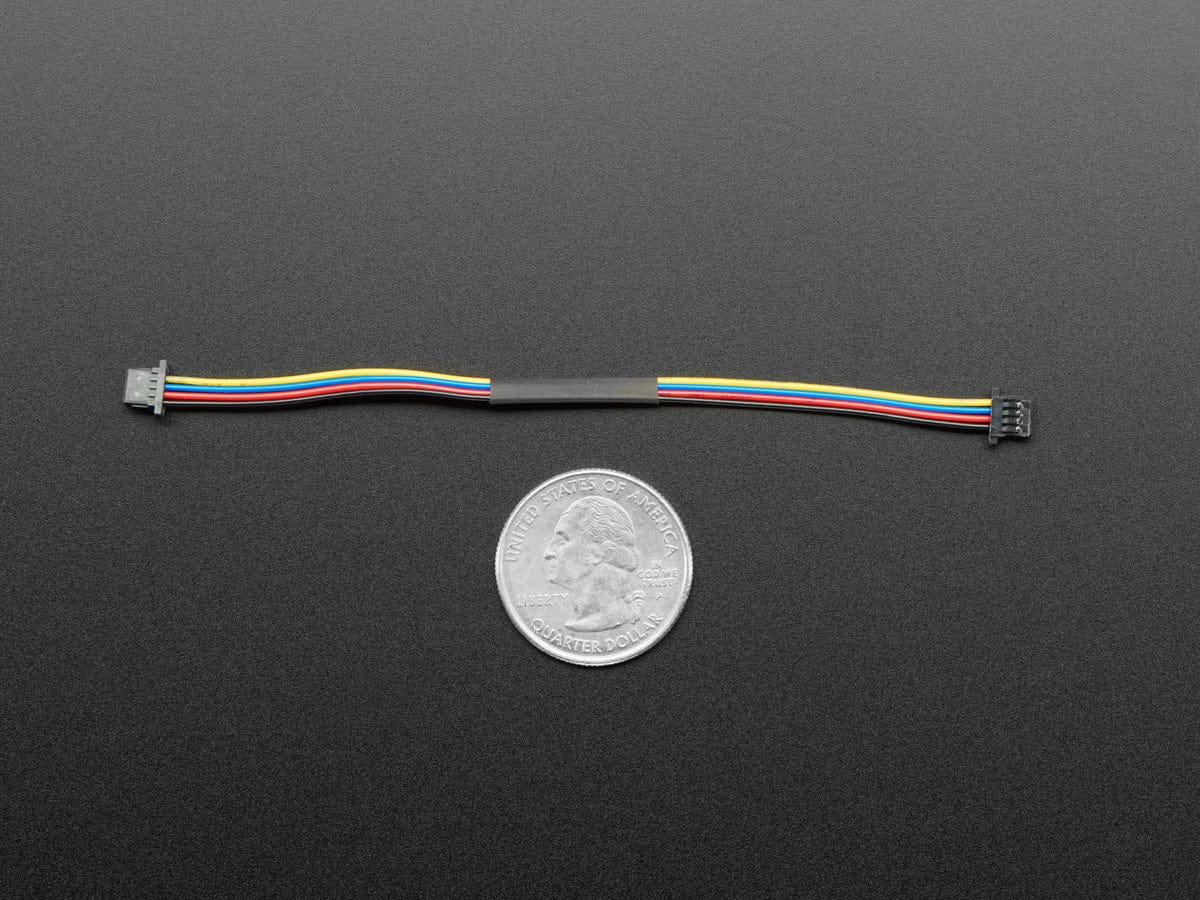 STEMMA QT / Qwiic JST SH 4-pin Cable - 100mm Long by The Pi Hut - The Pi Hut