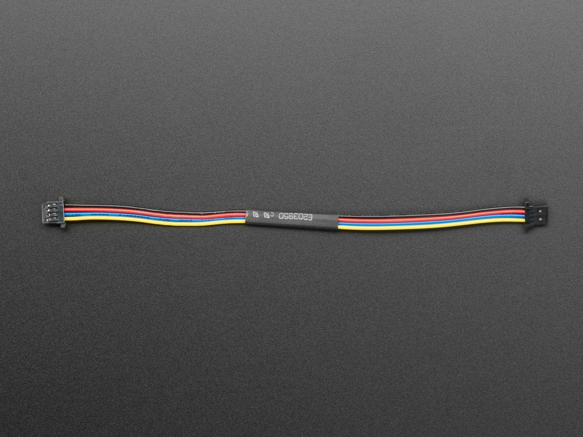 STEMMA QT / Qwiic JST SH 4-pin Cable - 100mm Long by The Pi Hut - The Pi Hut