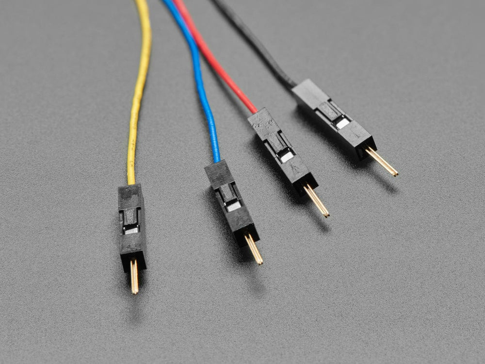 STEMMA QT / Qwiic JST SH 4-pin to Premium Male Headers Cable (150mm Long) by The Pi Hut - The Pi Hut