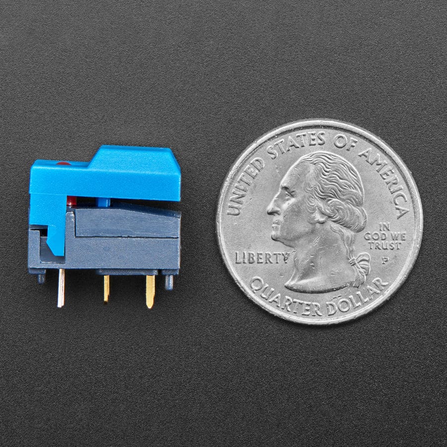 Step Switch with LED - Three Pack of Blue with Red LED (PB86-A1) by The Pi Hut - The Pi Hut