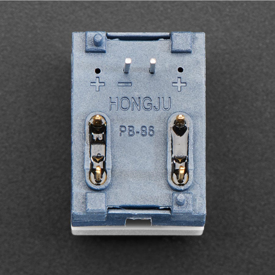 Step Switch with LED - Three Pack of Gray with Red LED (PB86-A1) by The Pi Hut - The Pi Hut