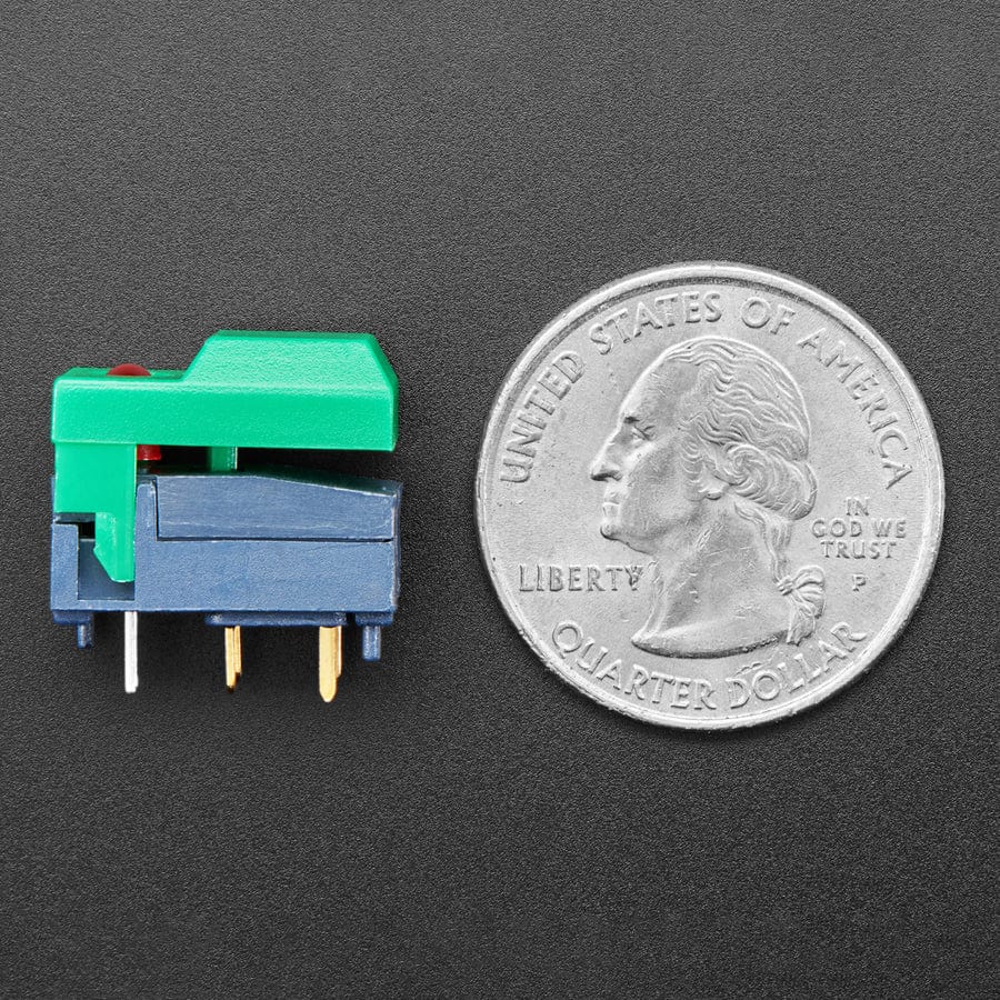 Step Switch with LED - Three Pack of Green with Red LED (PB86) by The Pi Hut - The Pi Hut