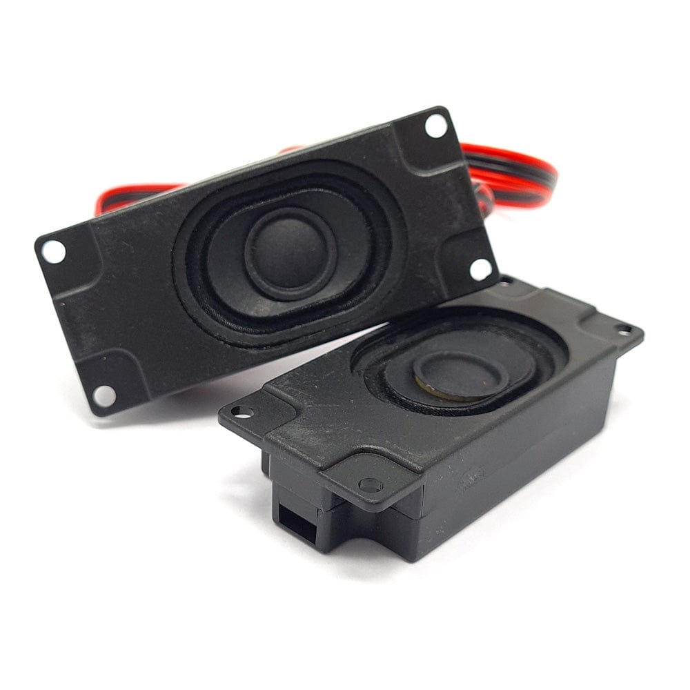 Stereo Enclosed Speaker Set - 3W 4 Ohm by The Pi Hut - The Pi Hut