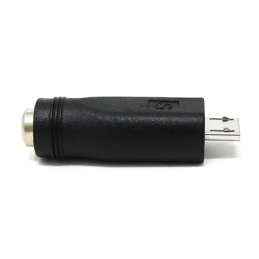 Straight Micro-USB to 2.1mm Barrel Jack Adapter by The Pi Hut - The Pi Hut