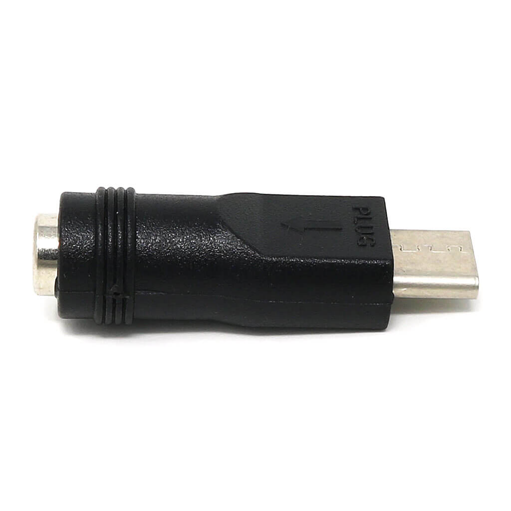 Straight USB-C to 2.1mm Barrel Jack Adapter by The Pi Hut - The Pi Hut