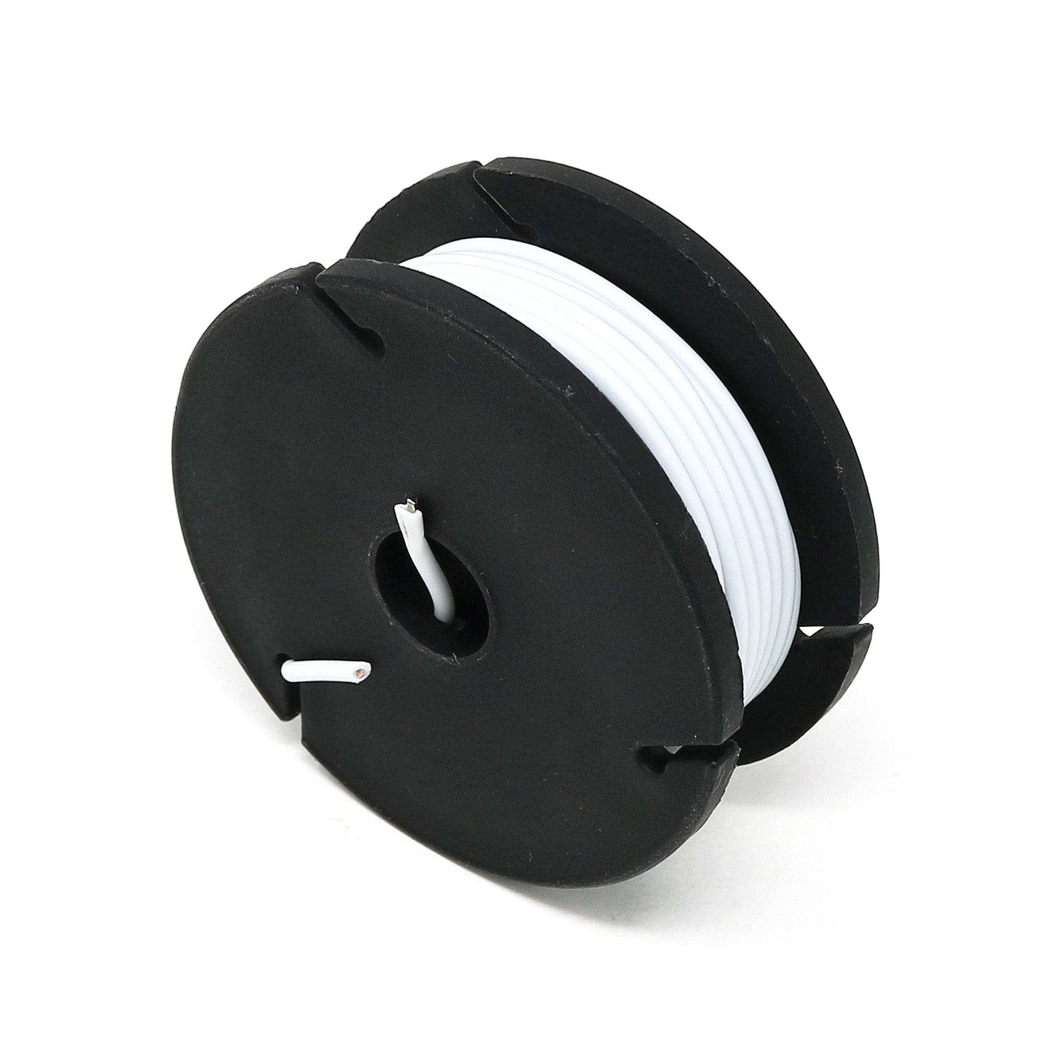 Stranded-Core Wire Spool - 25ft - 22AWG - White by The Pi Hut - The Pi Hut