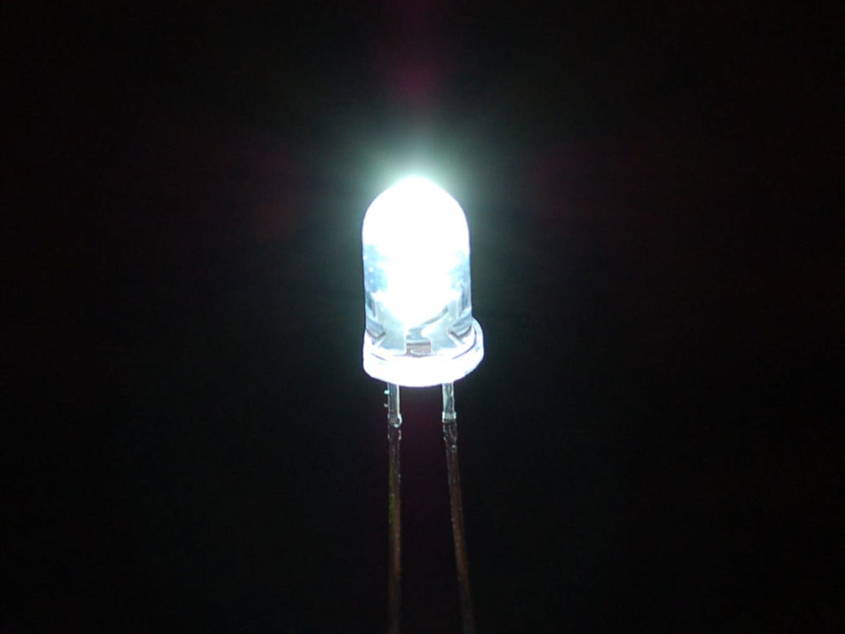 Super Bright White 5mm LED (25 pack) by The Pi Hut - The Pi Hut