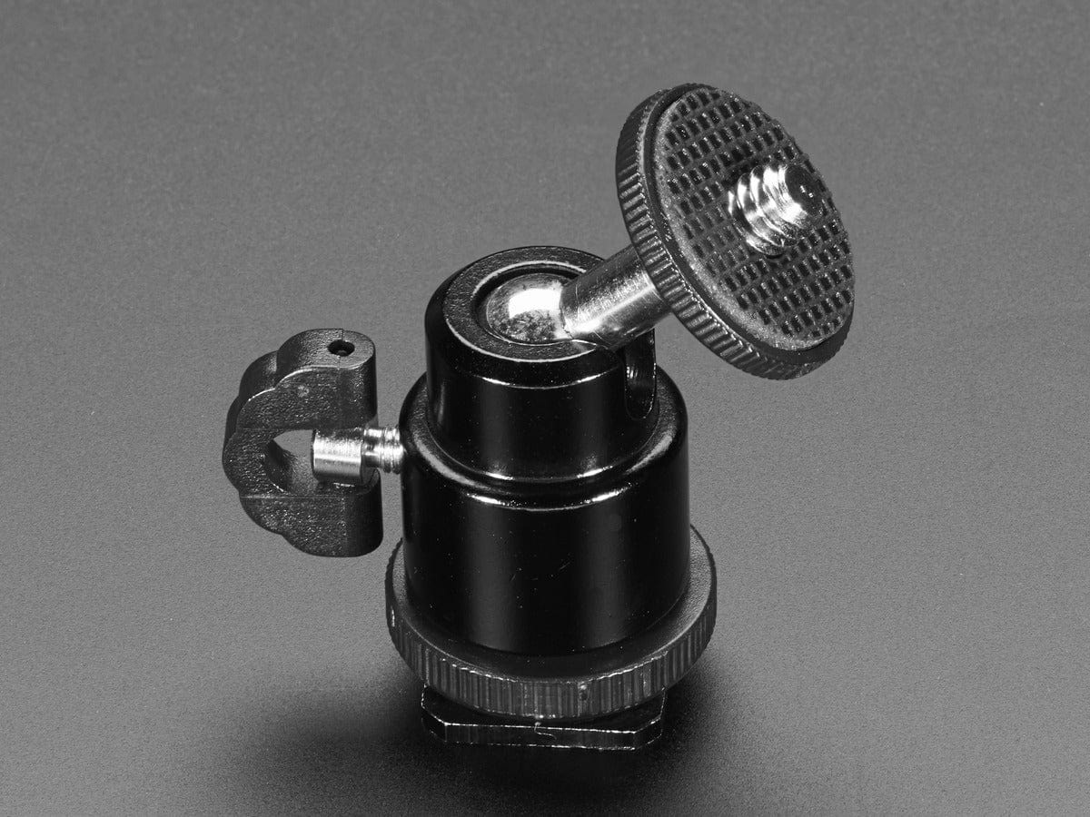 Swivel-Head Pan Tilt (PTZ) Shoe Mount Adapter by The Pi Hut - The Pi Hut