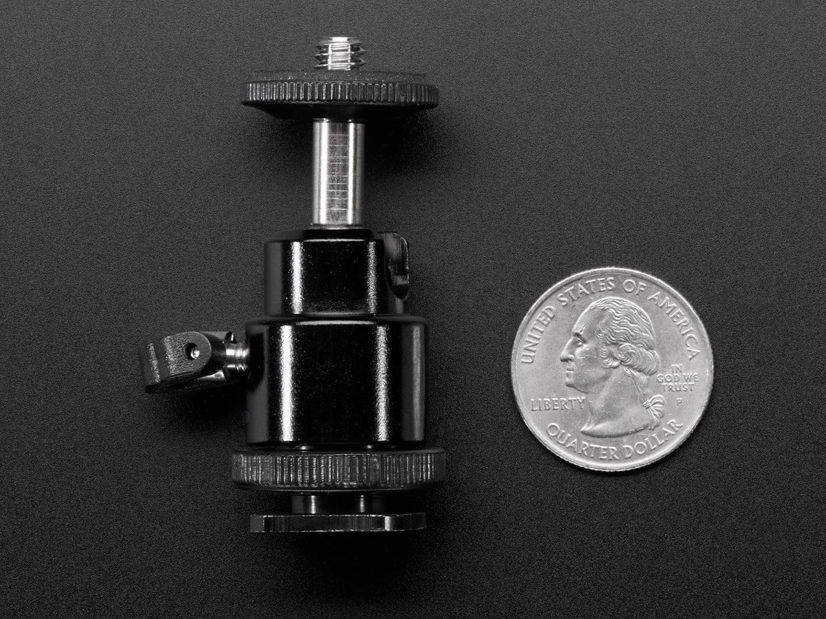 Swivel-Head Pan Tilt (PTZ) Shoe Mount Adapter by The Pi Hut - The Pi Hut