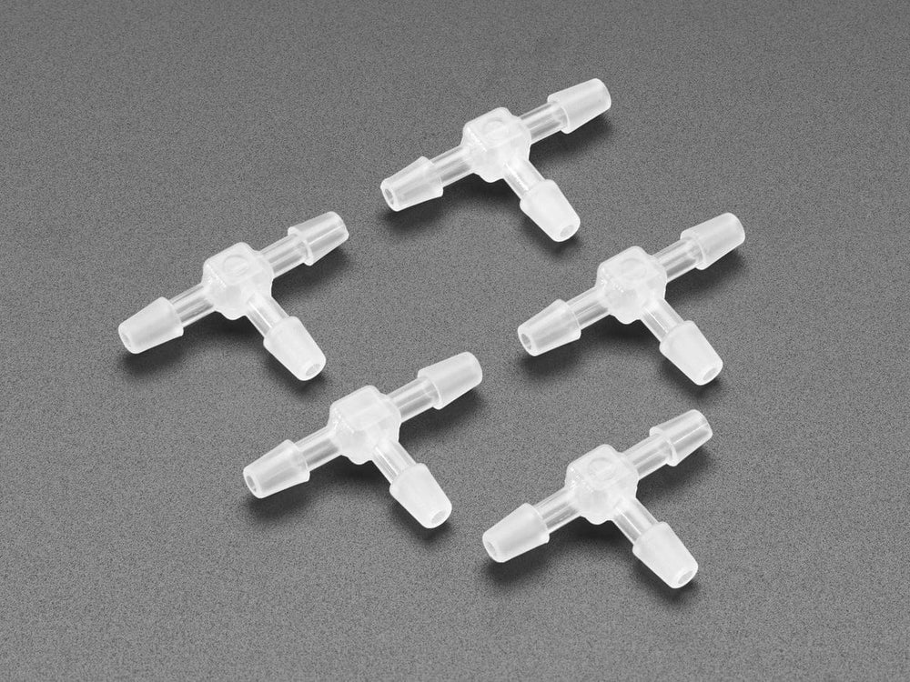 T-Connector For Silicone Tubing - 5 Pack by The Pi Hut - The Pi Hut