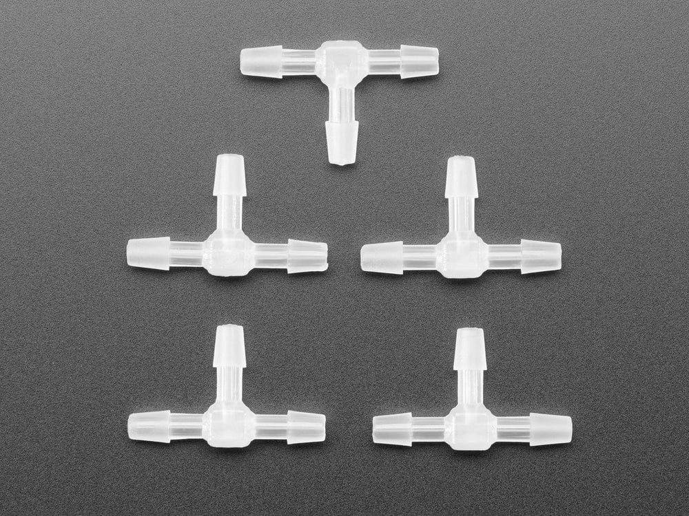 T-Connector For Silicone Tubing - 5 Pack by The Pi Hut - The Pi Hut