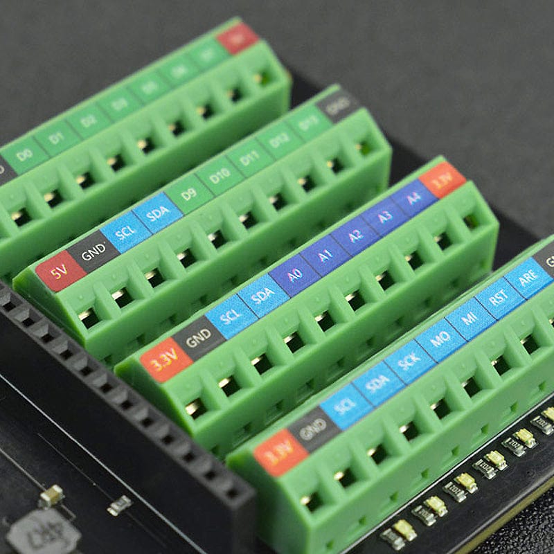 Terminal Block Board for FireBeetle 2 ESP32-E by DFRobot - The Pi Hut
