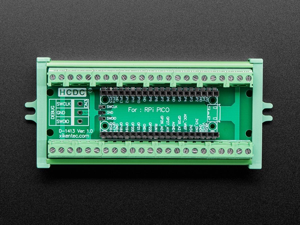 Terminal Block Breakout Module for Raspberry Pi Pico (Screw Mount Version) by The Pi Hut - The Pi Hut