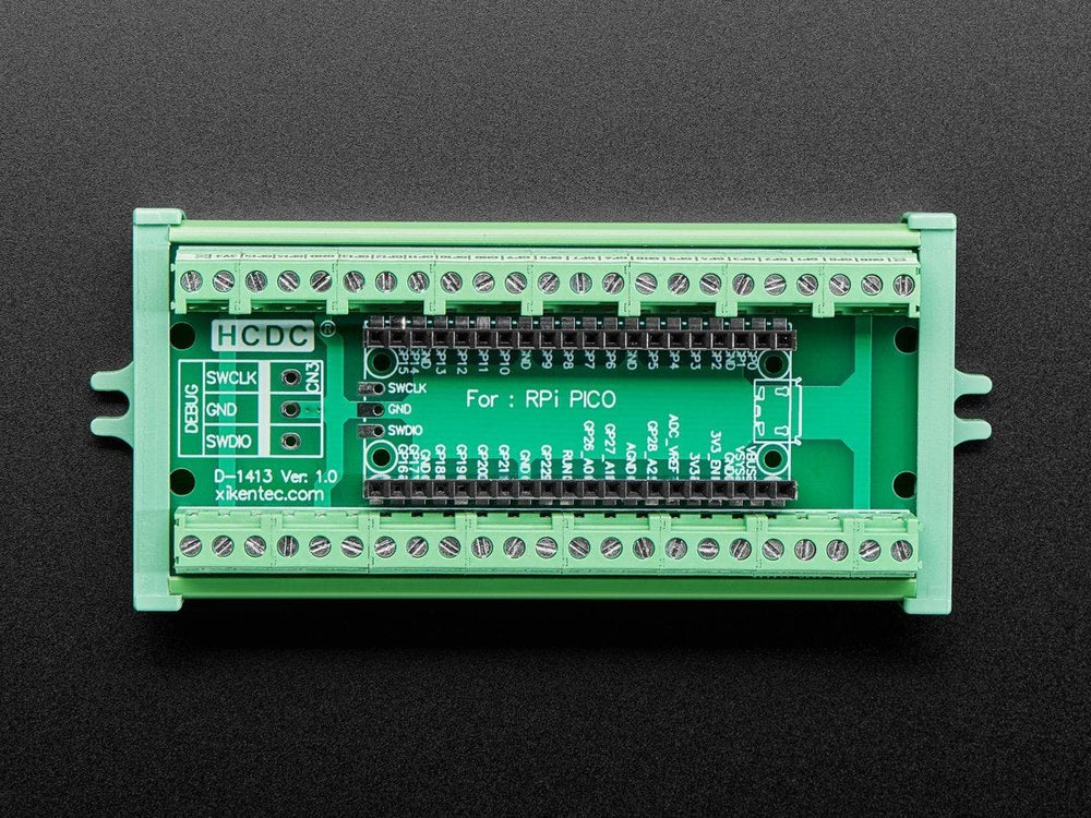 Terminal Block Breakout Module for Raspberry Pi Pico (Screw Mount Version) by The Pi Hut - The Pi Hut