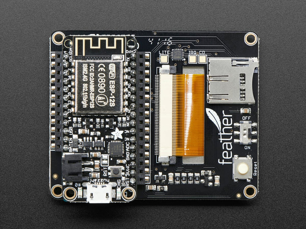 TFT FeatherWing - 2.4" 320x240 Touchscreen for all Feathers by Adafruit - The Pi Hut
