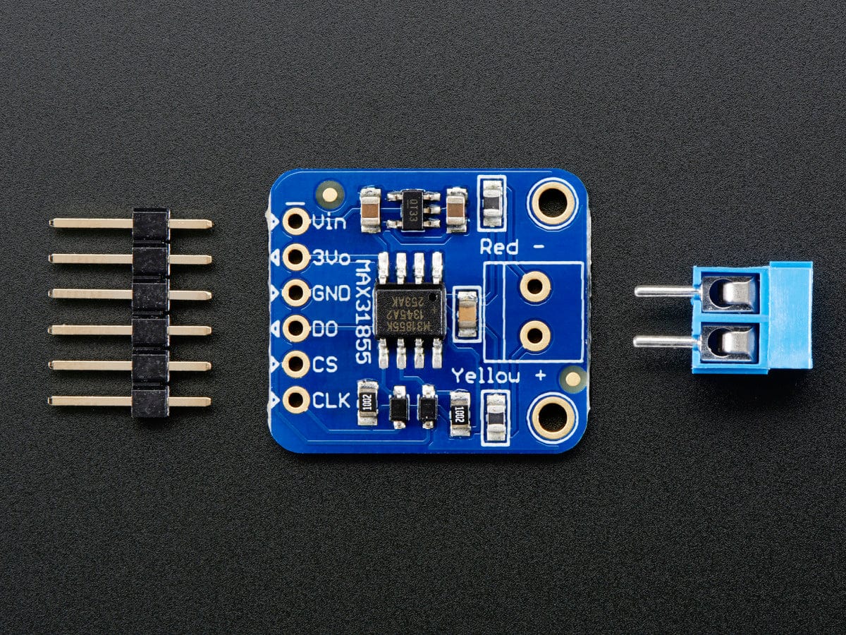 Thermocouple Amplifier MAX31855 breakout board (MAX6675 upgrade) by Adafruit - The Pi Hut