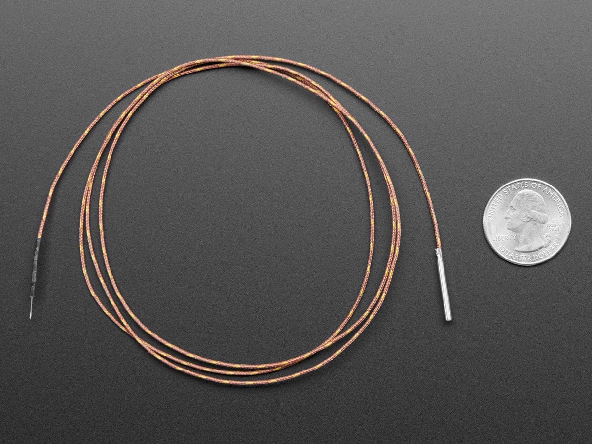 Thermocouple Type-K Glass Braid Insulated Stainless Steel Tip by The Pi Hut - The Pi Hut