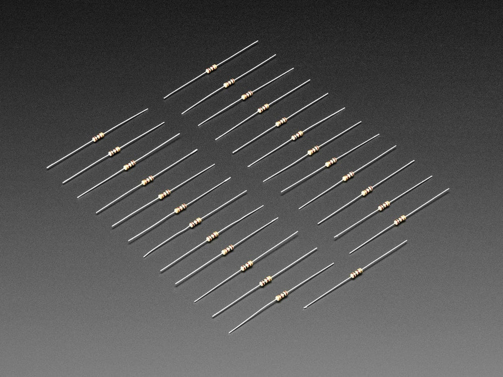 Through-Hole Resistors - 100 ohm 5% 1/4W - Pack of 25 by The Pi Hut - The Pi Hut