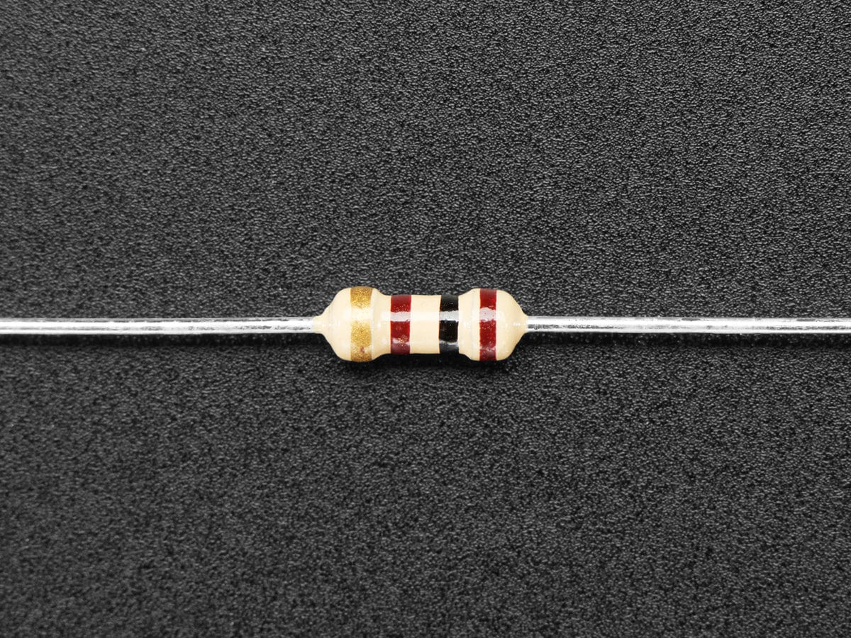 Through-Hole Resistors - 100 ohm 5% 1/4W - Pack of 25 by The Pi Hut - The Pi Hut