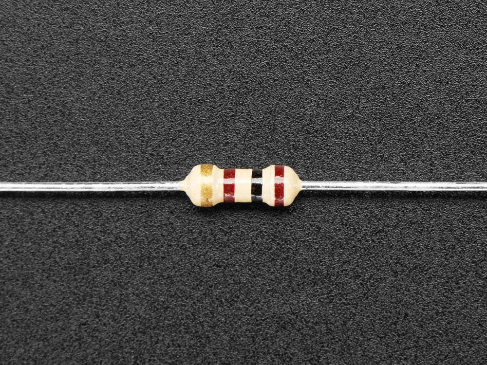 Through-Hole Resistors - 100 ohm 5% 1/4W - Pack of 25 by The Pi Hut - The Pi Hut