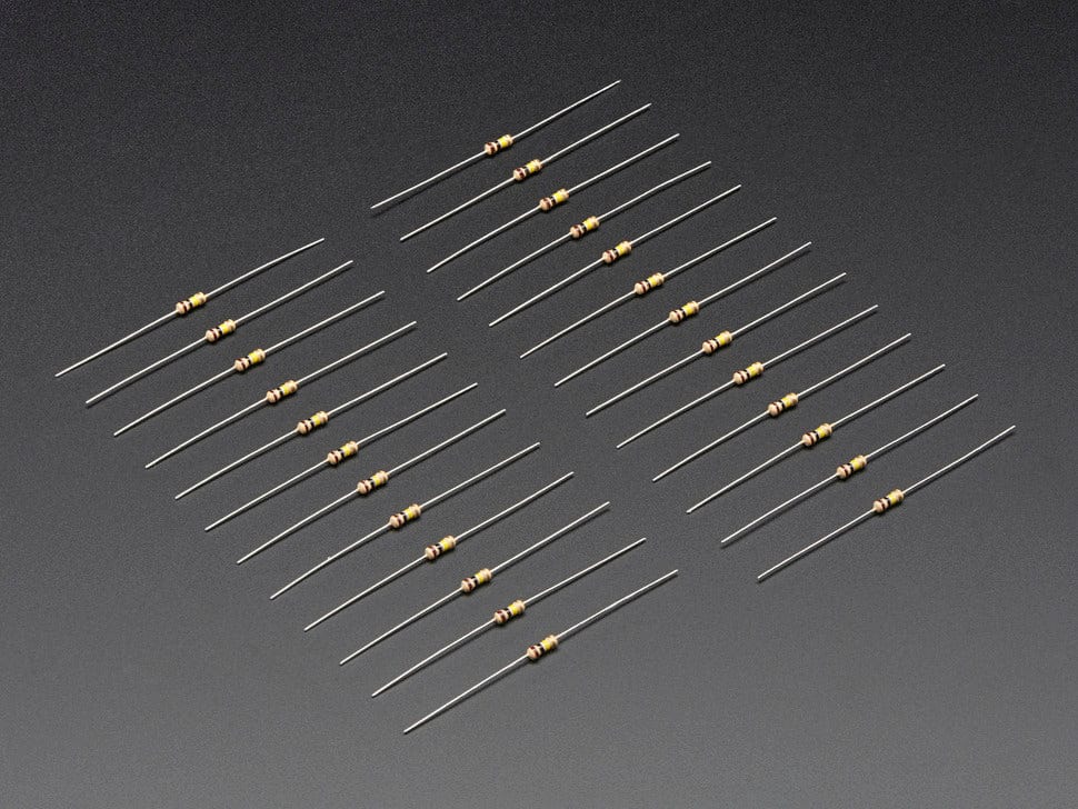 Through-Hole Resistors - 100K ohm 5% 1/4W - Pack of 25 by The Pi Hut - The Pi Hut