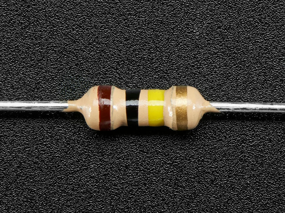 Through-Hole Resistors - 100K ohm 5% 1/4W - Pack of 25 by The Pi Hut - The Pi Hut