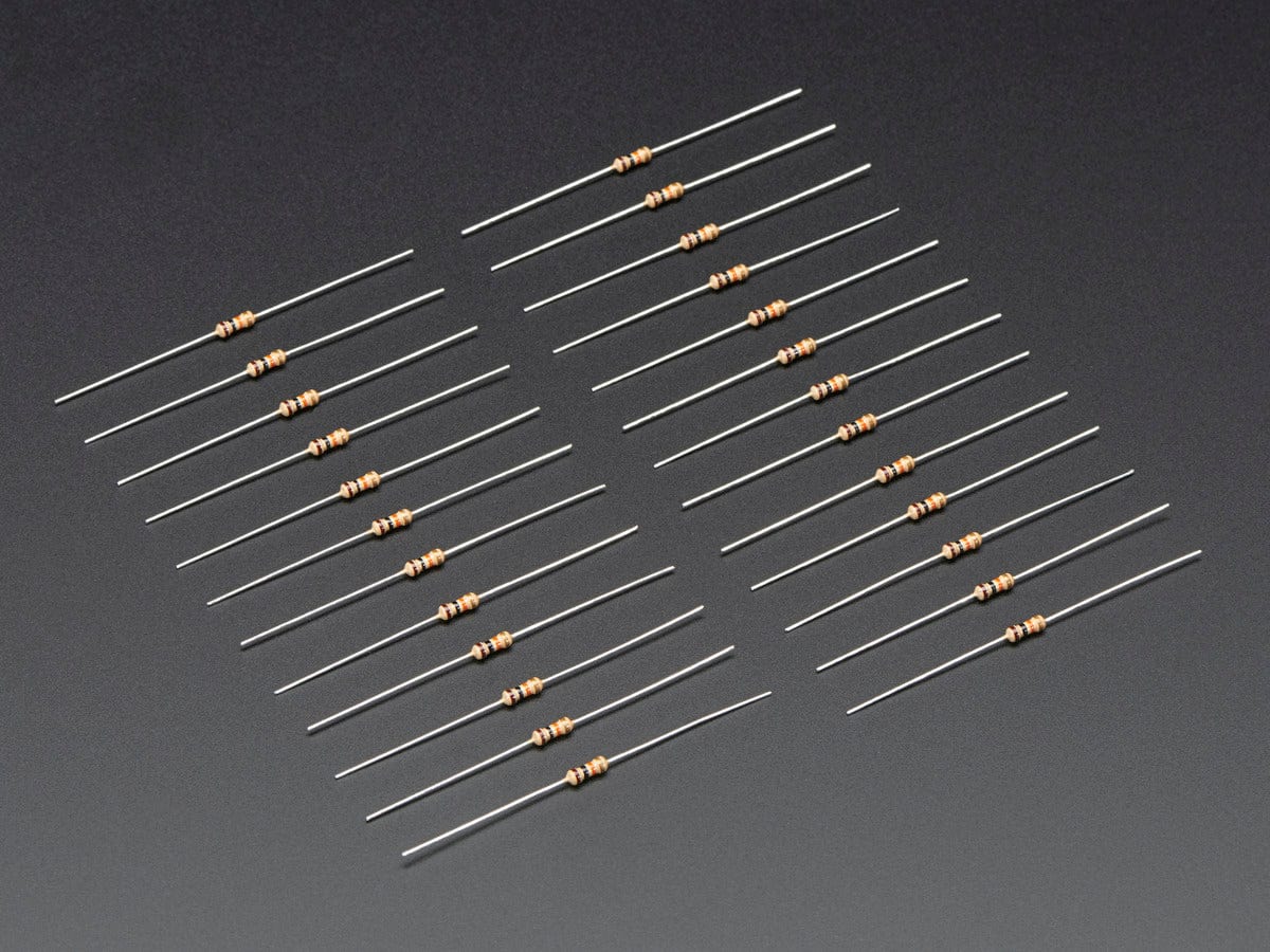 Through-Hole Resistors - 10K ohm 5% 1/4W - Pack of 25 by The Pi Hut - The Pi Hut