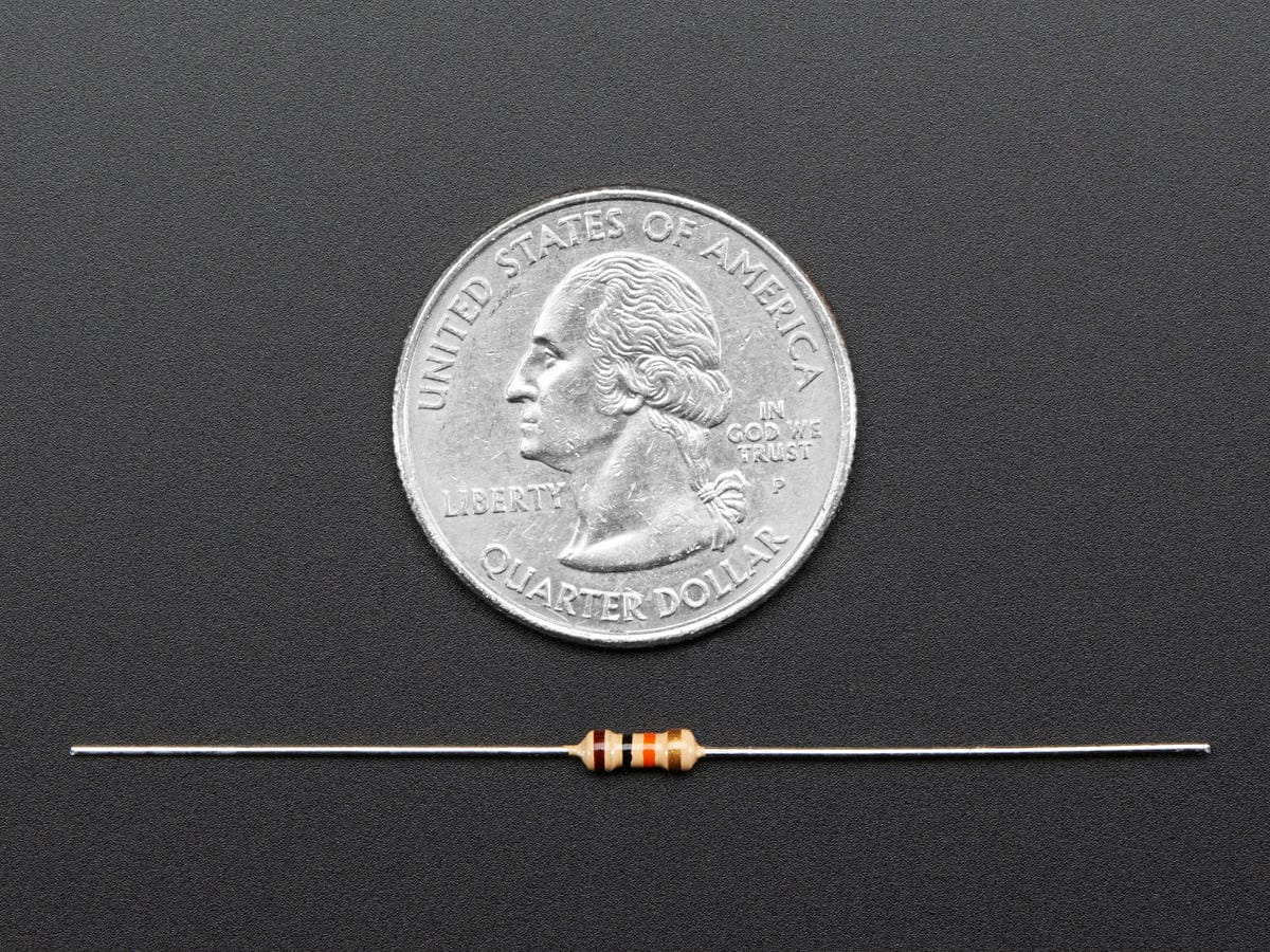 Through-Hole Resistors - 10K ohm 5% 1/4W - Pack of 25 by The Pi Hut - The Pi Hut