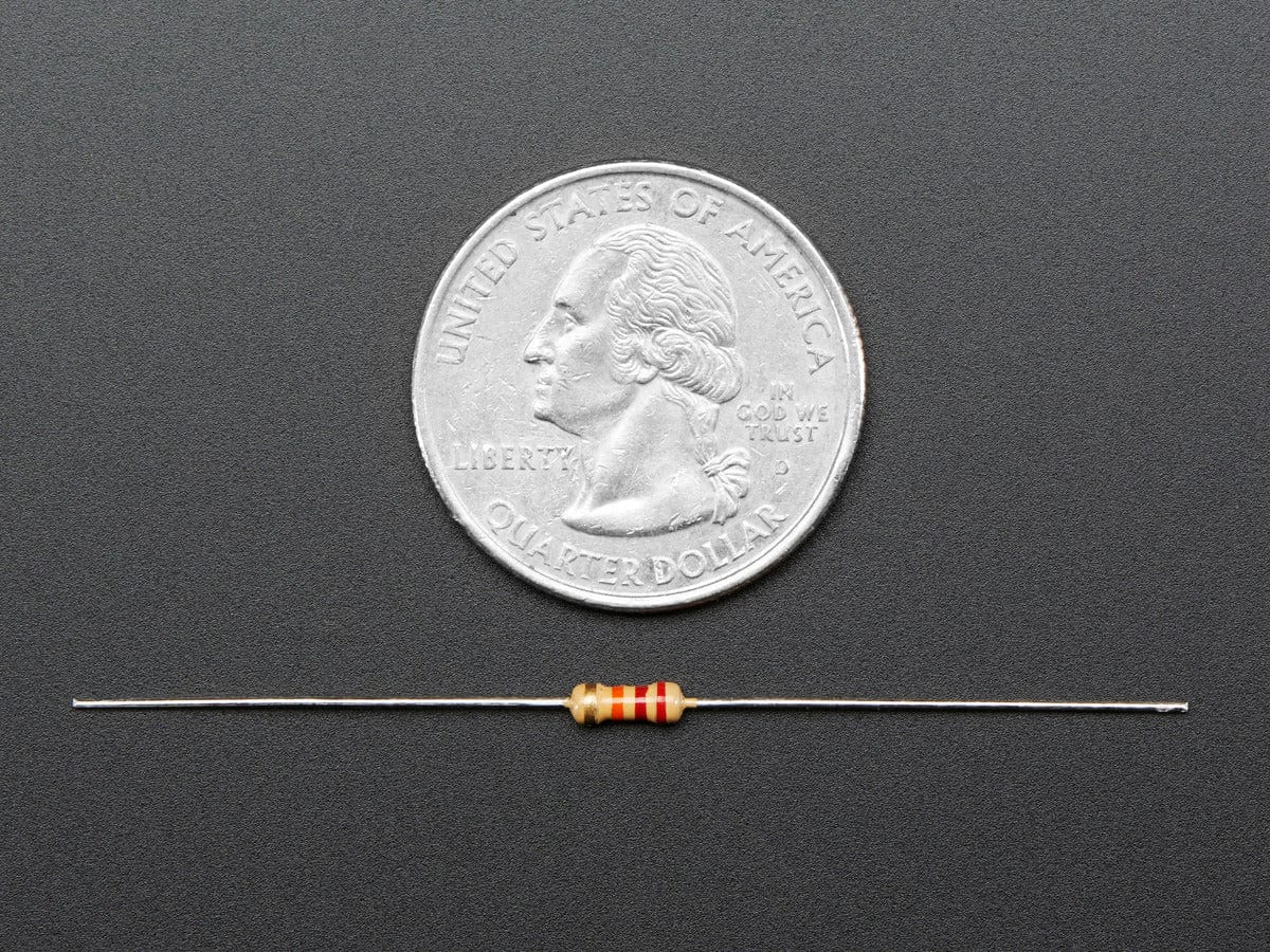 Through-Hole Resistors - 22K ohm 5% 1/4W - Pack of 25 by The Pi Hut - The Pi Hut