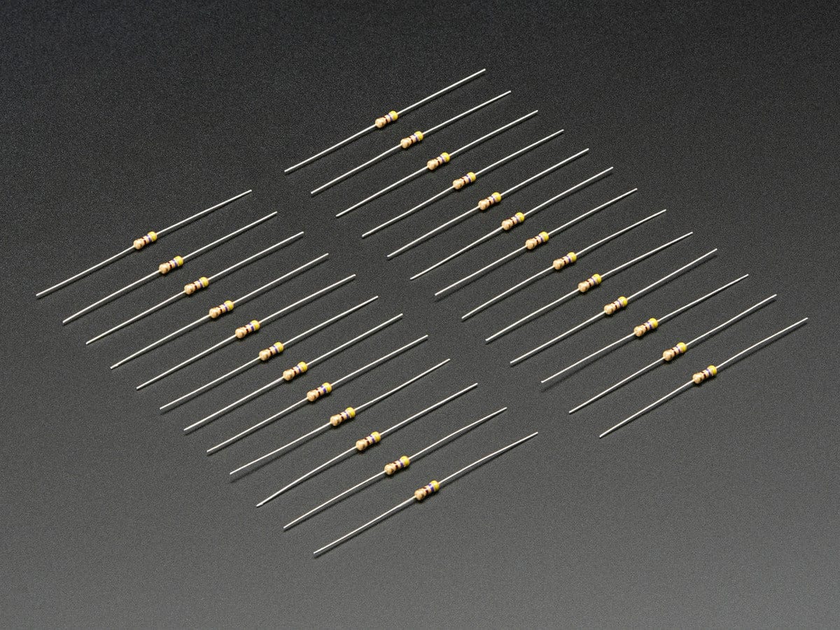Through-Hole Resistors - 470 ohm 5% 1/4W - Pack of 25 by The Pi Hut - The Pi Hut