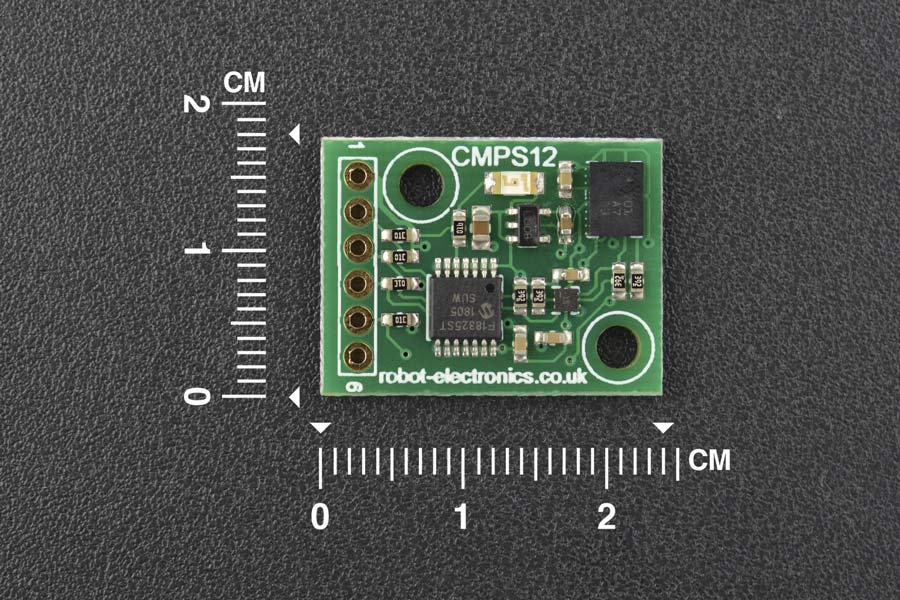Tilt Compensated Magnetic Compass (CMPS12) by The Pi Hut - The Pi Hut