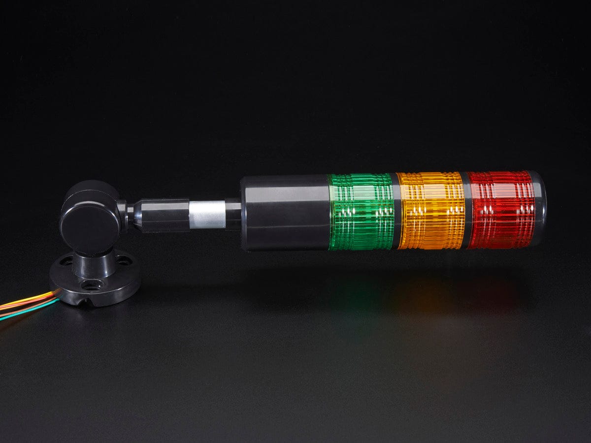 Tower Light - Red Yellow Green Alert Light with Buzzer - 12VDC by The Pi Hut - The Pi Hut