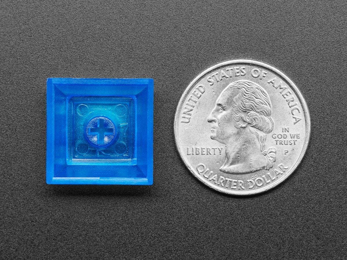 Translucent Blue DSA Keycaps for MX Compatible Switches (10 pack) by The Pi Hut - The Pi Hut