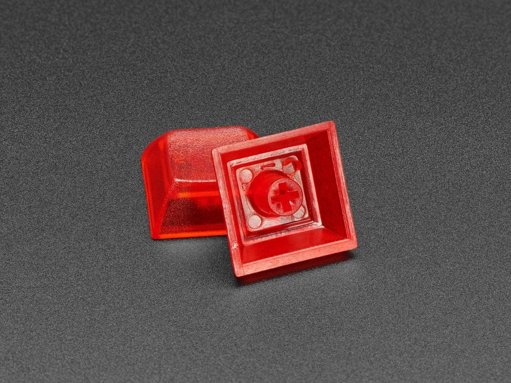 Translucent Red DSA Keycaps for MX Compatible Switches - 10 pack by The Pi Hut - The Pi Hut