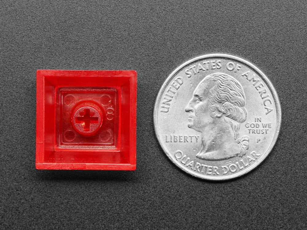 Translucent Red DSA Keycaps for MX Compatible Switches - 10 pack by The Pi Hut - The Pi Hut
