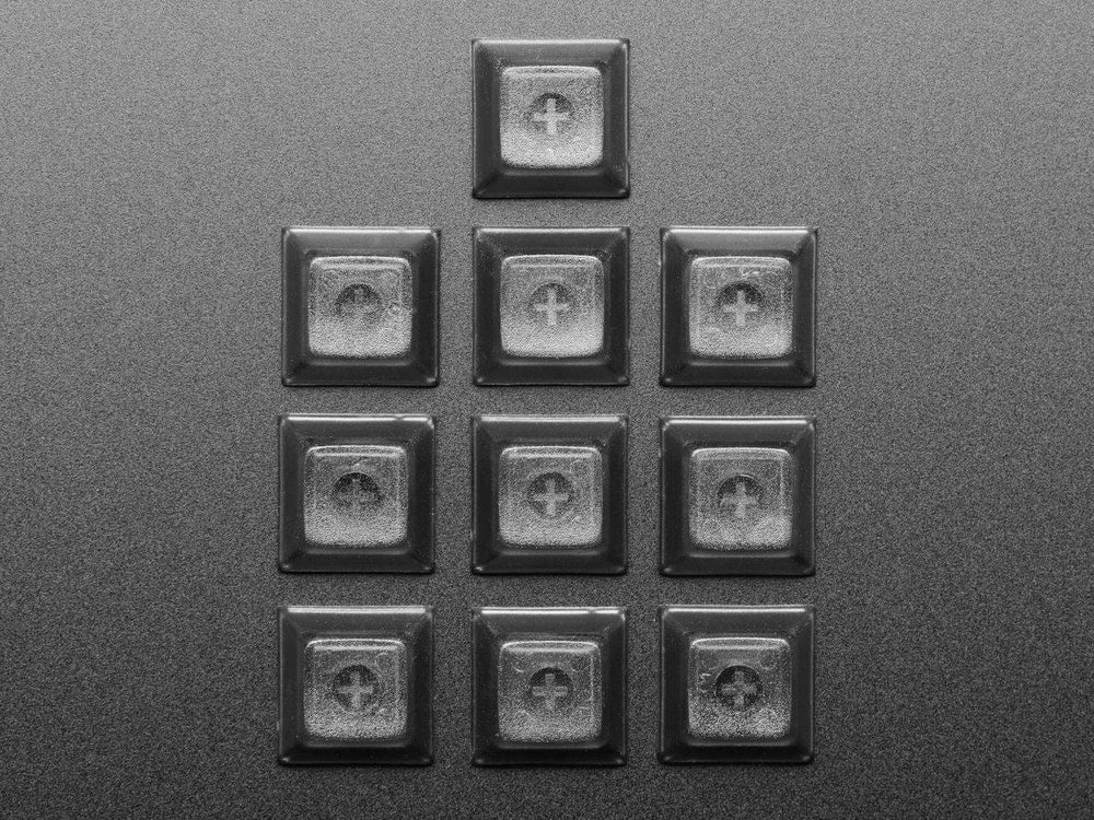 Translucent Smoke DSA Keycaps for MX Compatible Switches (10 pack) by The Pi Hut - The Pi Hut