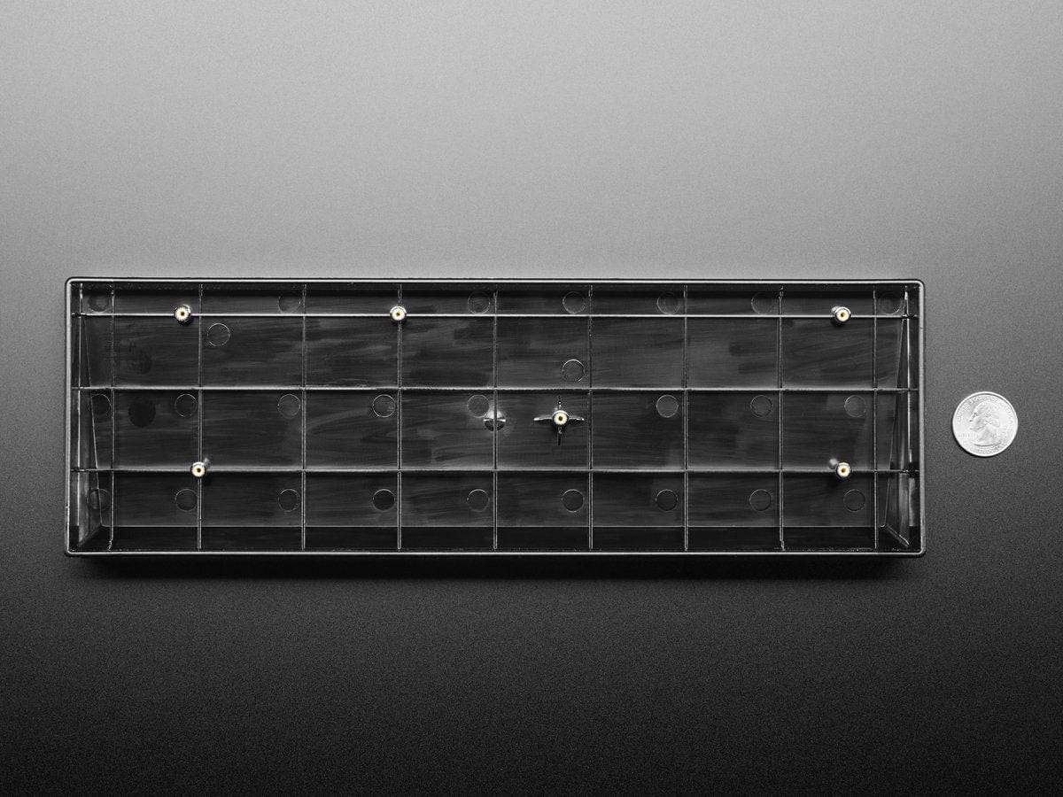 Translucent Smoke Plastic 65% / JKDK K68 Keyboard Shell by The Pi Hut - The Pi Hut